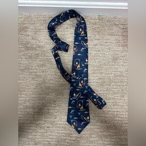 Mickey and Goofy Fishing Tie
